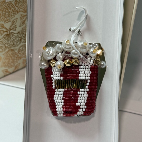 Haute Hippie Beaded Coffee Cup Bag Charm Keychain Hand Beaded NIB - Picture 4 of 6